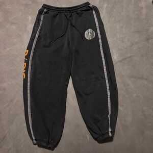 Air Jordan Paris Saint Germain PSG Fleece Sweatpants Black Orange Logo Men's M